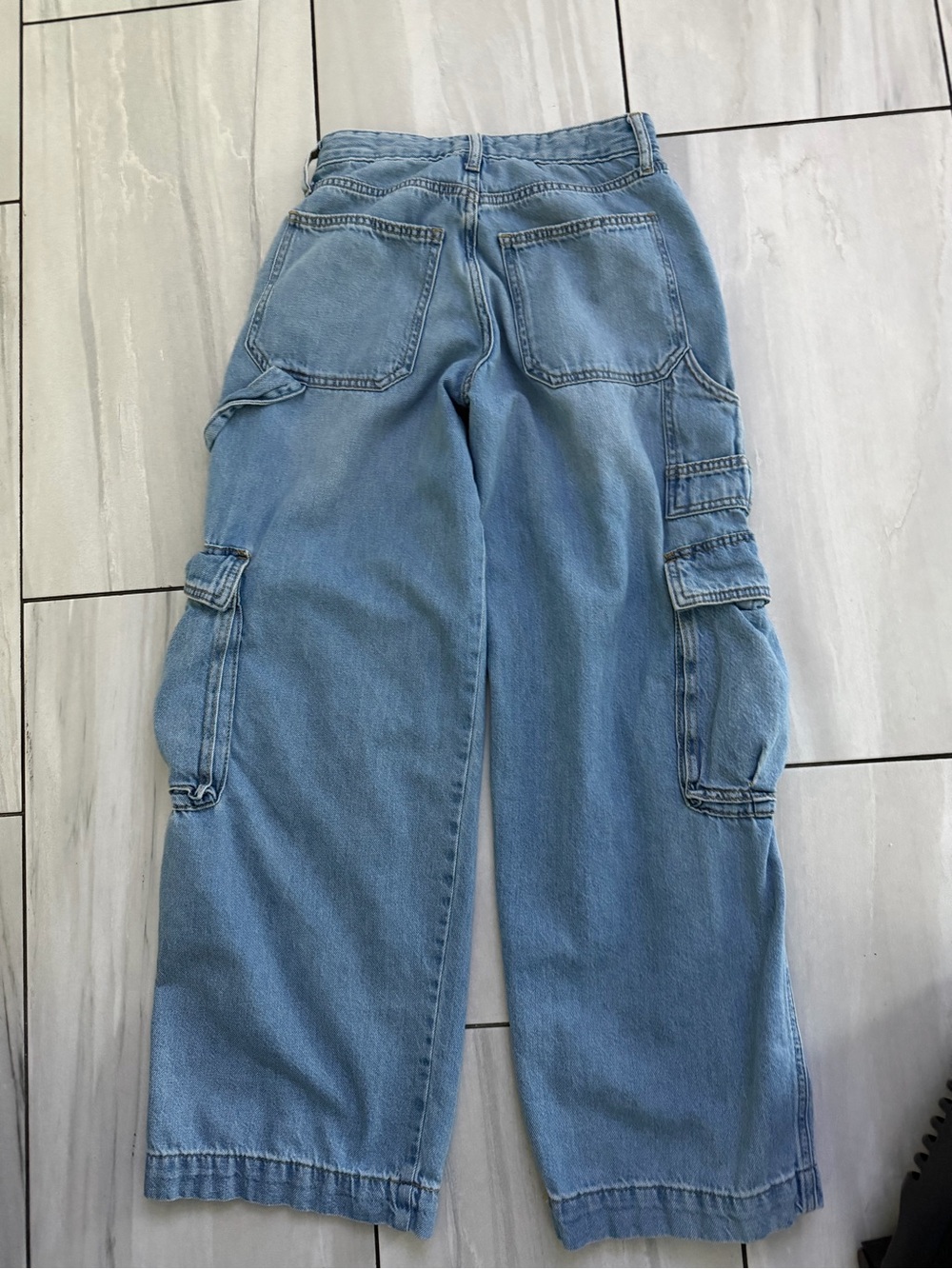 wild fable Light Blue Wide-Leg Cargo Jeans - Picture 2 of 4